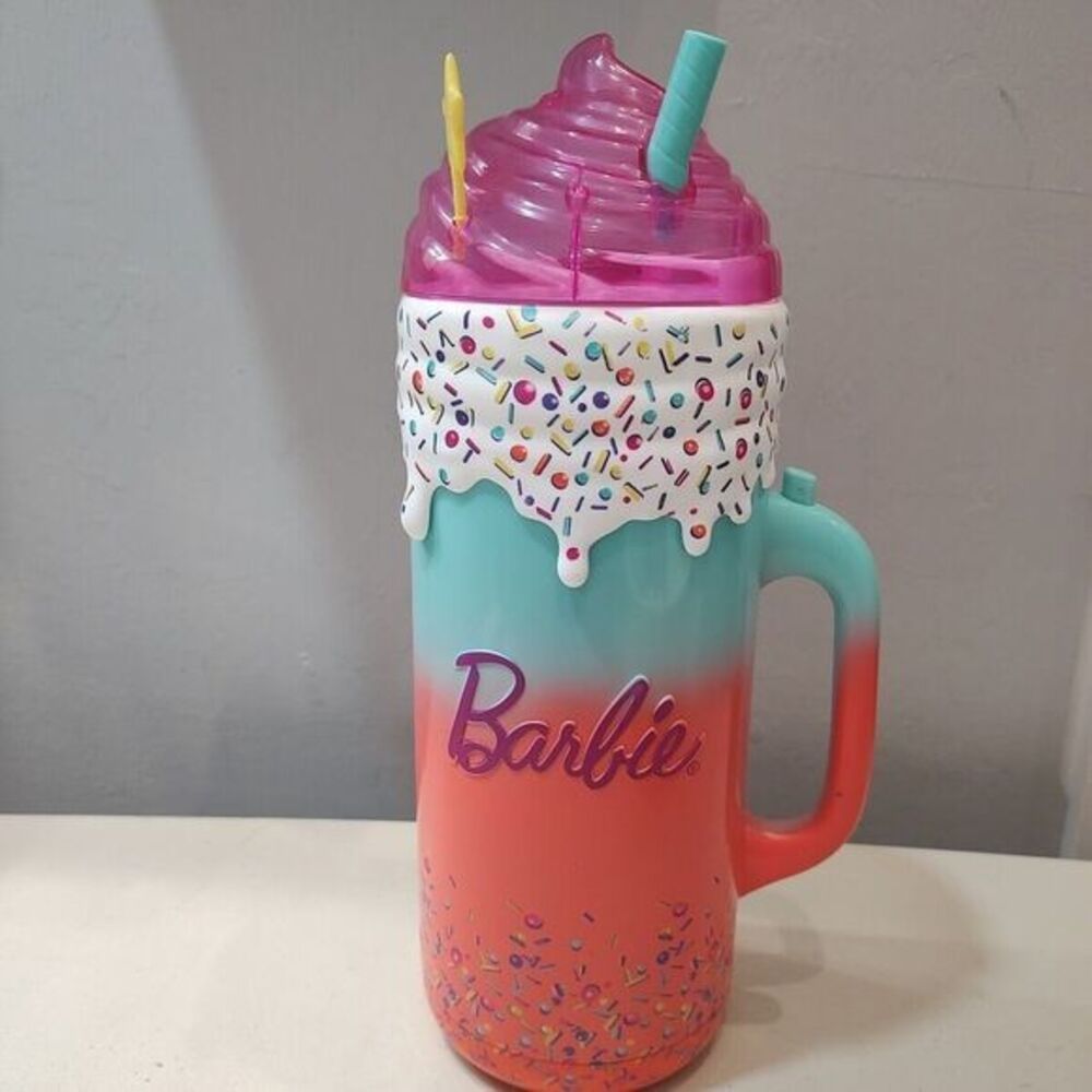 Barbie Pop Up Reveal Doll Large‎ Confetti Teal Peach Mug Only